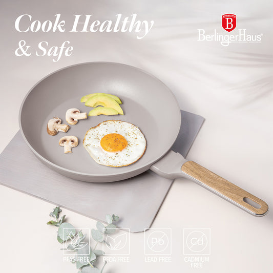Berlinger Haus 28cm Titan Pro Non-Stick Coating Frypan – Taupe Nordic