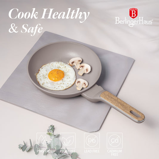 Berlinger Haus 3-Piece Titan Pro Non-Stick Coating Frypan Set – Taupe Nordic