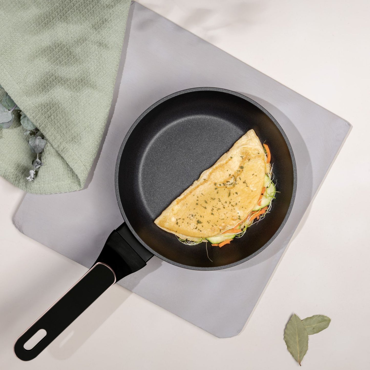 Berlinger Haus 20cm Titan Pro Non-Stick Coating Frypan - Black Rose