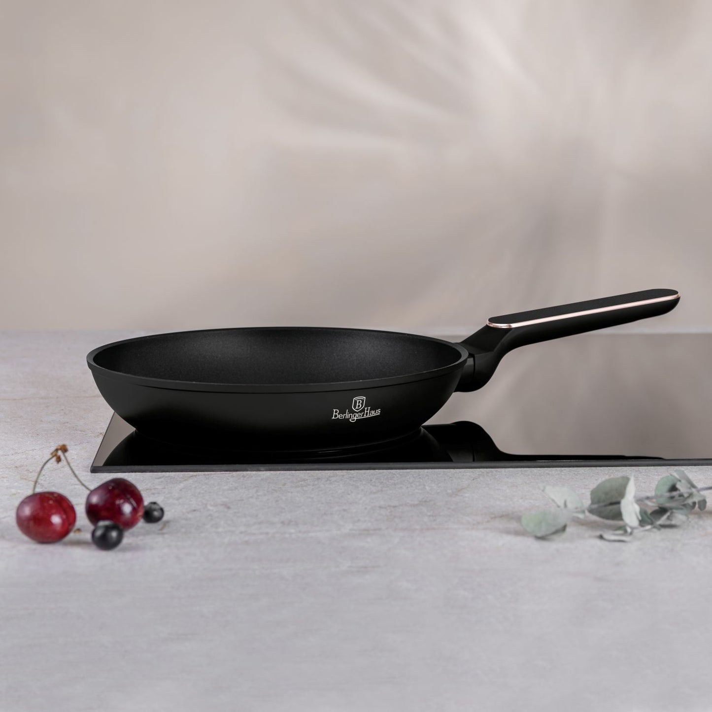 Berlinger Haus 24cm Titan Pro Non-Stick Coating Frypan - Black Rose