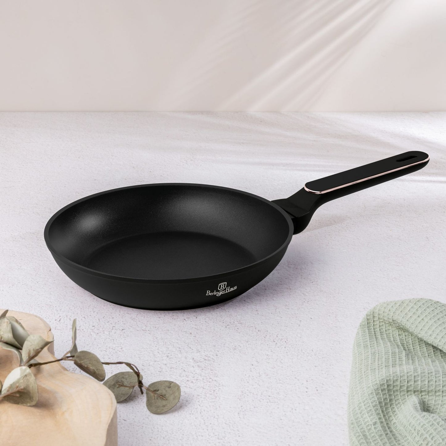 Berlinger Haus 24cm Titan Pro Non-Stick Coating Frypan - Black Rose