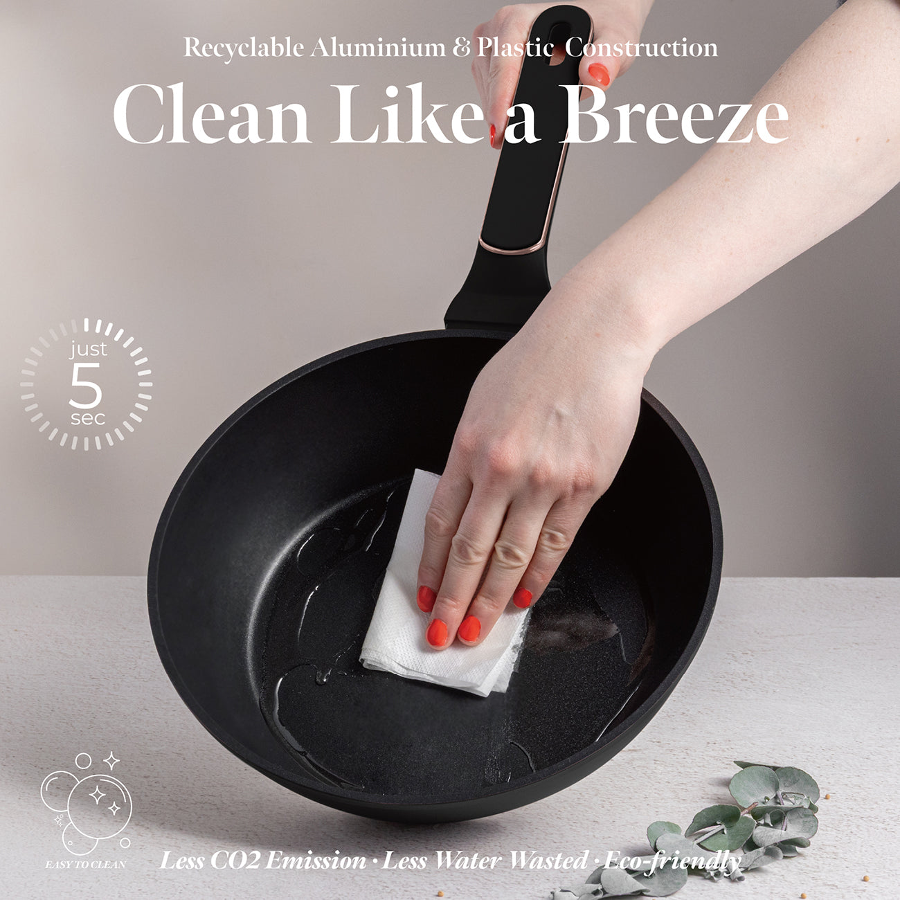 Berlinger Haus 15-Piece Titan Pro Non-Stick Coating Cookware Set - Black Rose