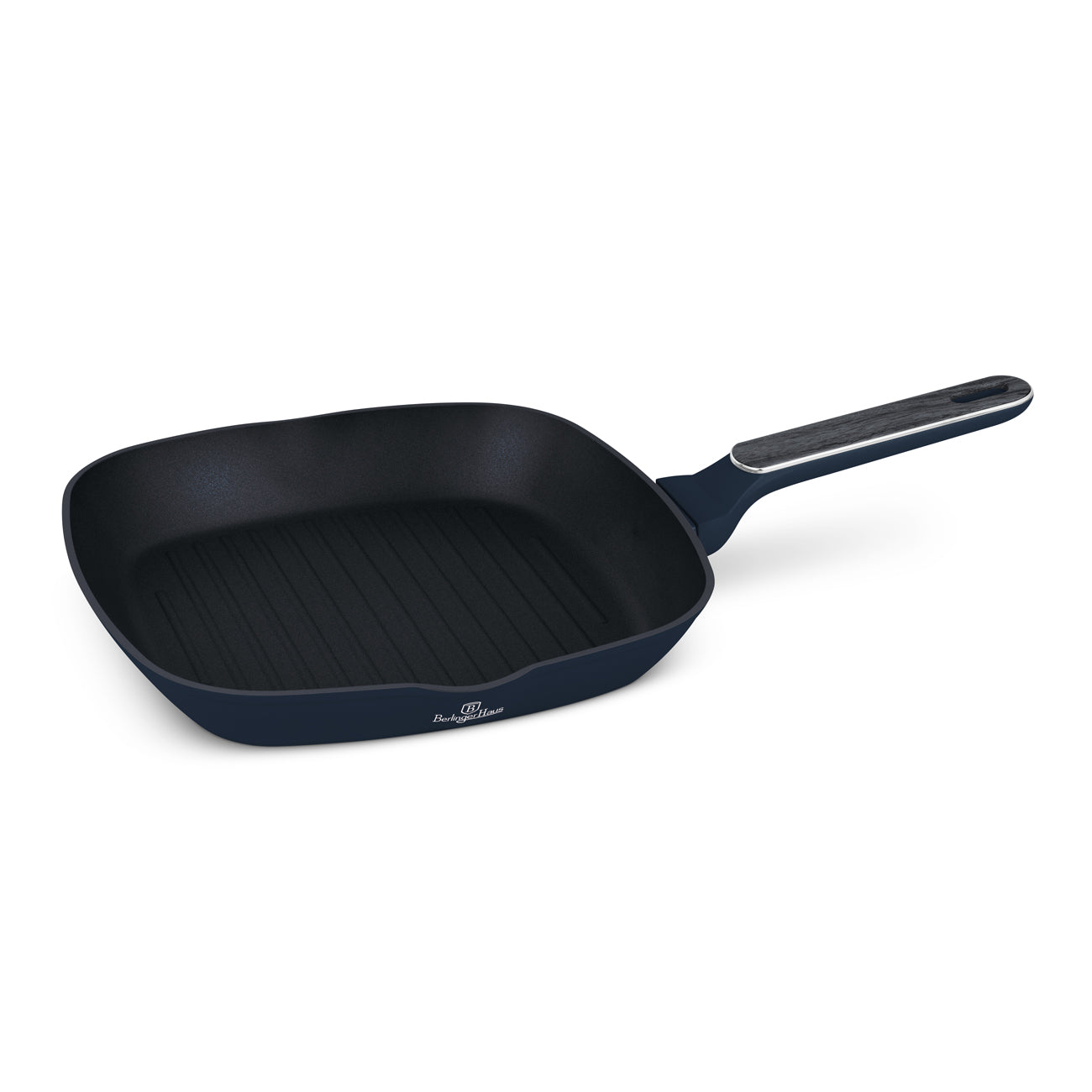 Berlinger Haus 28cm Titan Pro Non-Stick Coating Grill Pan - Deep Sea