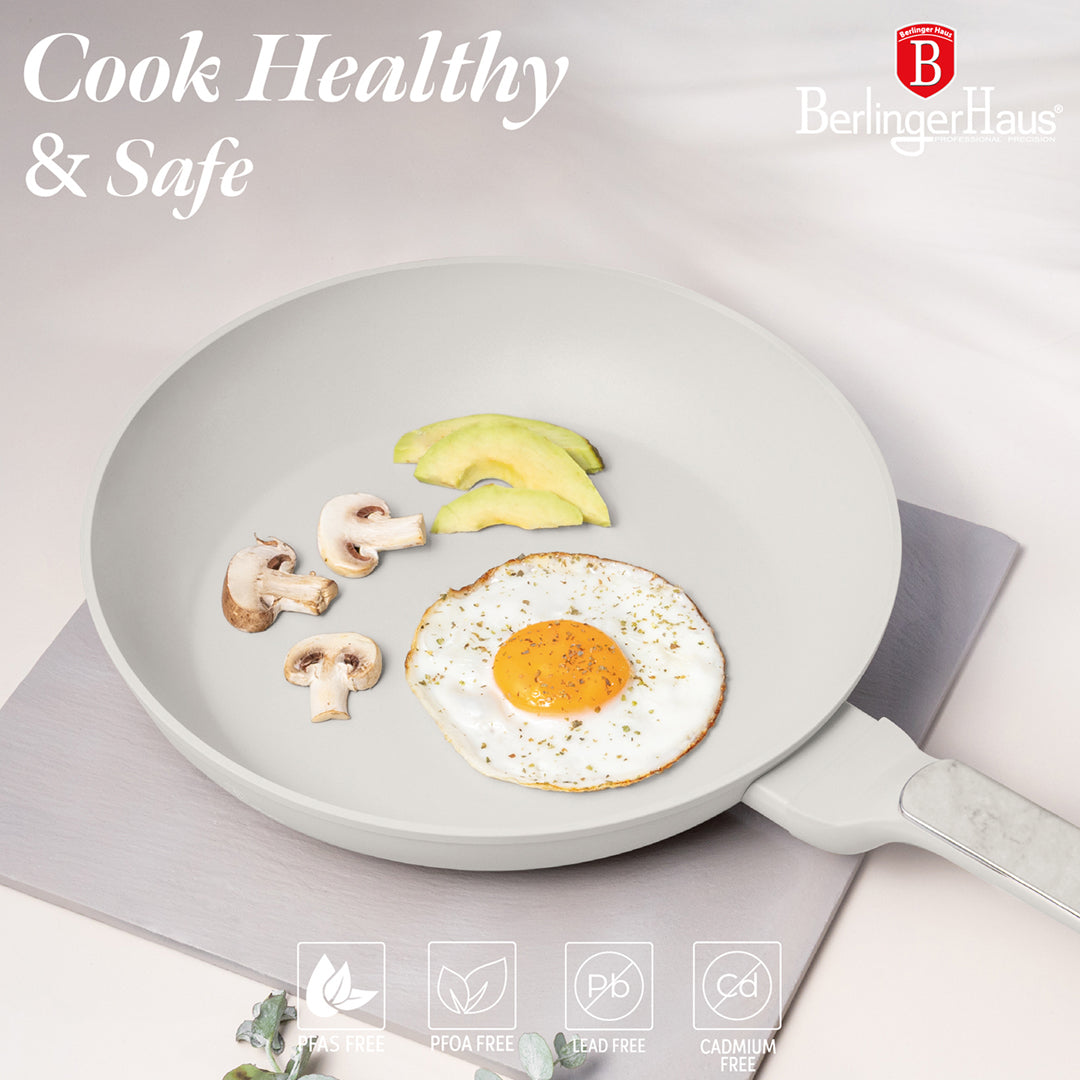 Berlinger Haus 28cm Titan Pro Non-Stick Coating Frypan - Sahara Marble
