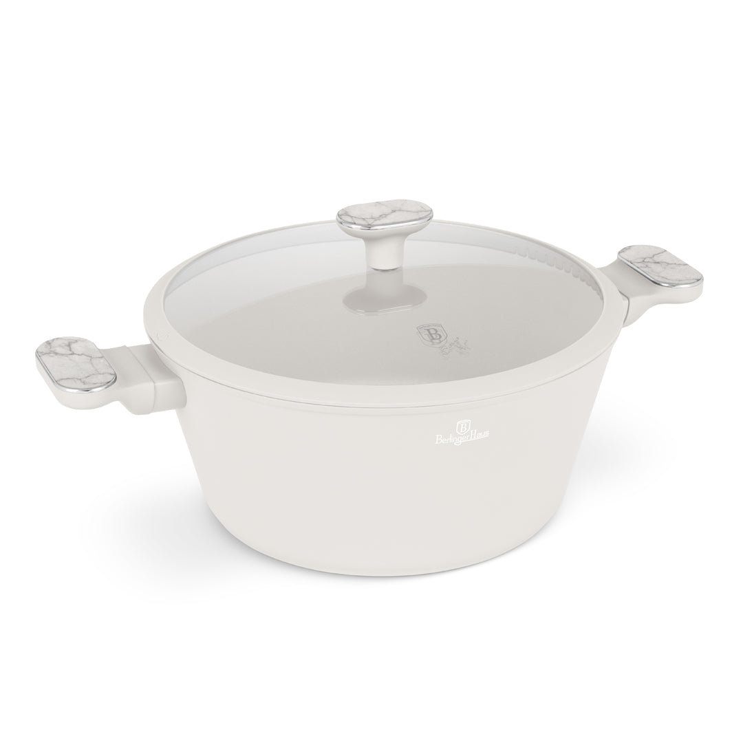 Berlinger Haus 28cm Titan Pro Non-Stick Coating Casserole - Sahara Marble