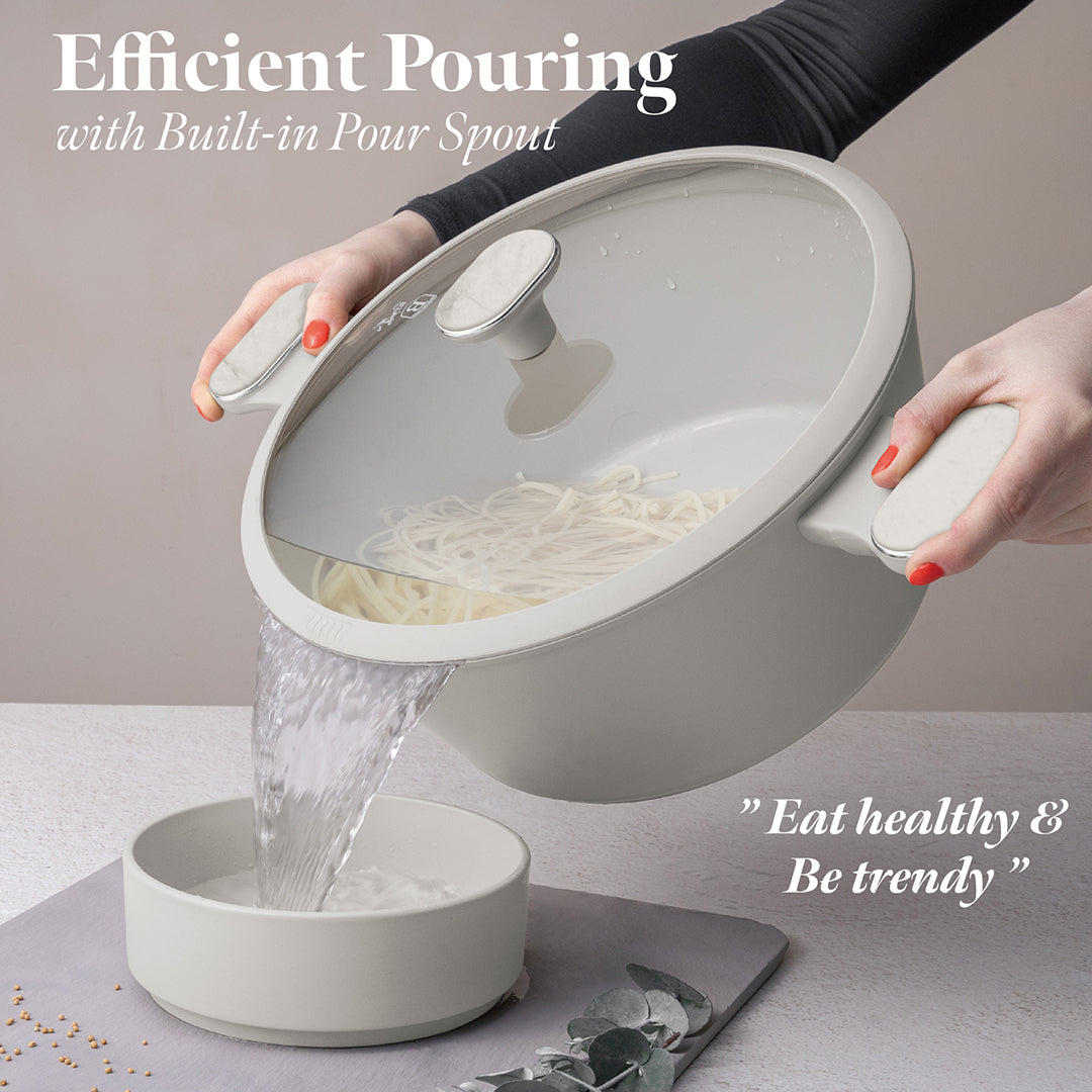 Berlinger Haus 28cm Titan Pro Non-Stick Coating Casserole - Sahara Marble