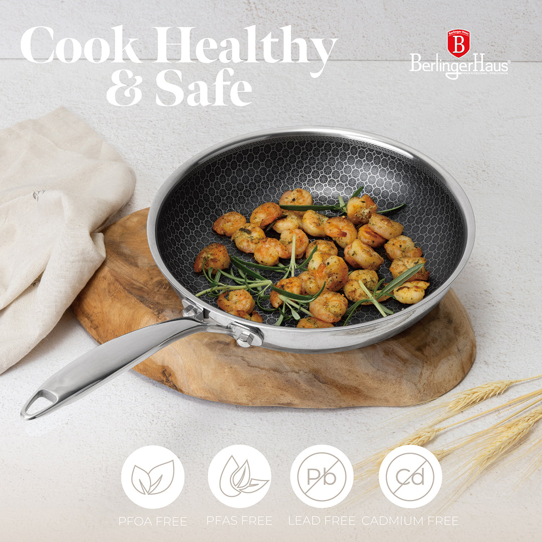 Berlinger Haus 24cm 18/10 Stainless Steel Frypan - Eternal Collection