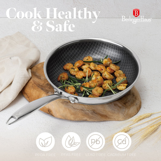 Berlinger Haus 24cm 18/10 Stainless Steel Frypan - Eternal Collection