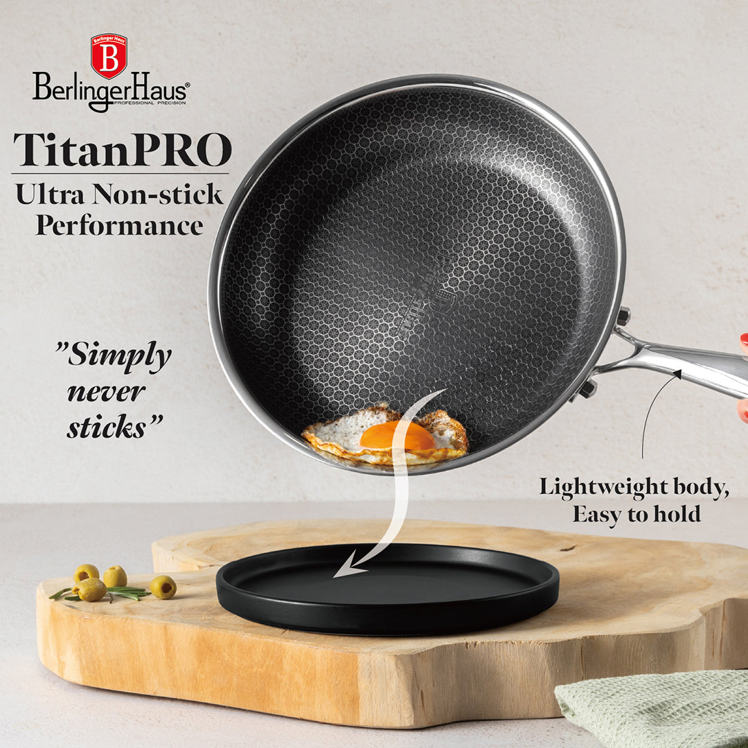 Berlinger Haus 24cm 18/10 Stainless Steel Frypan - Eternal Collection