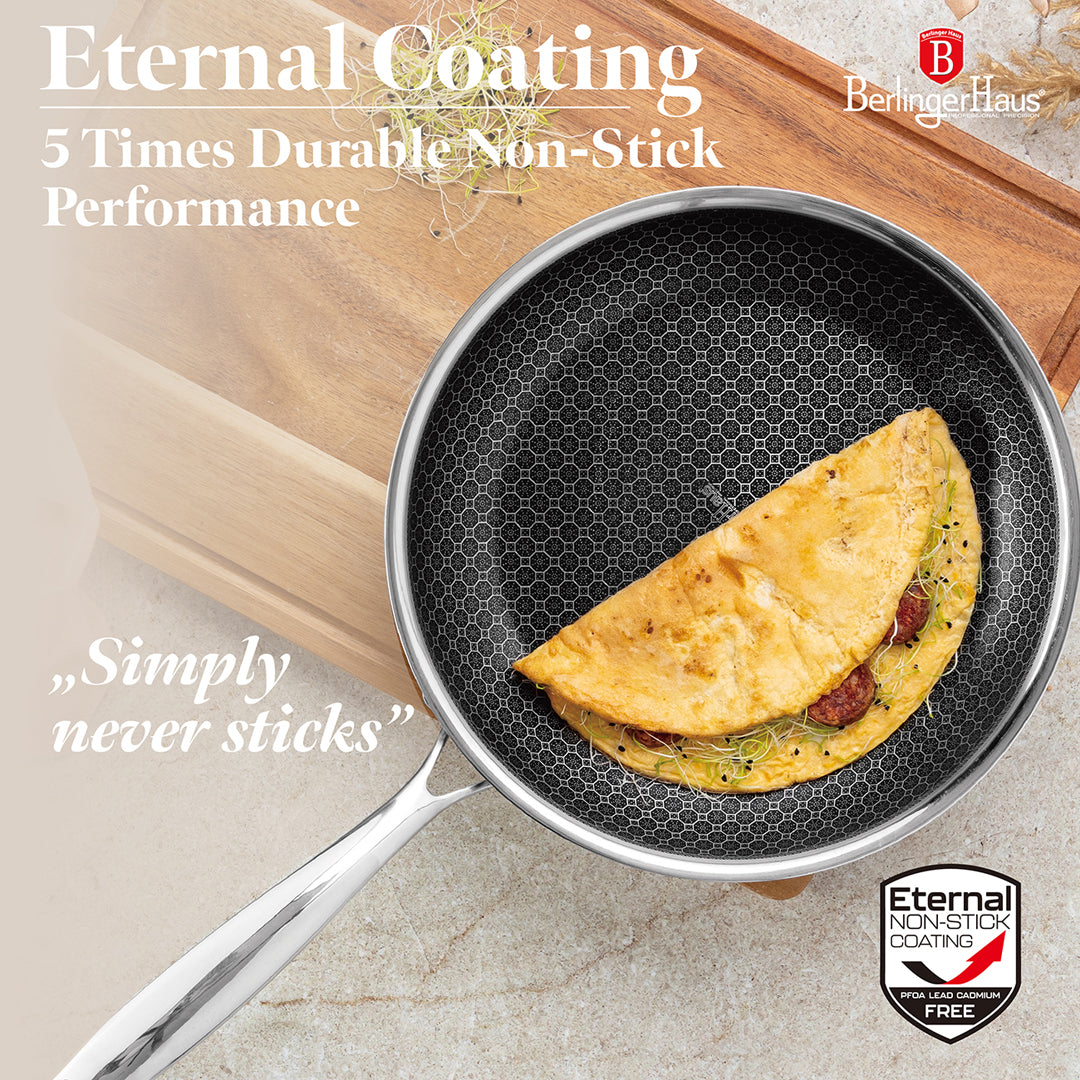 Berlinger Haus 24cm 18/10 Stainless Steel Frypan - Eternal Collection
