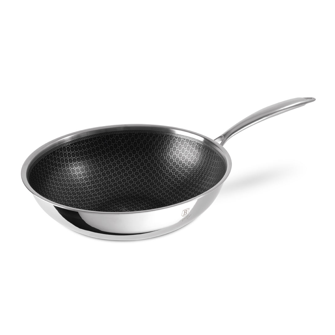 Berlinger Haus 28cm 18/10 Stainless Steel Wok - Eternal Collection