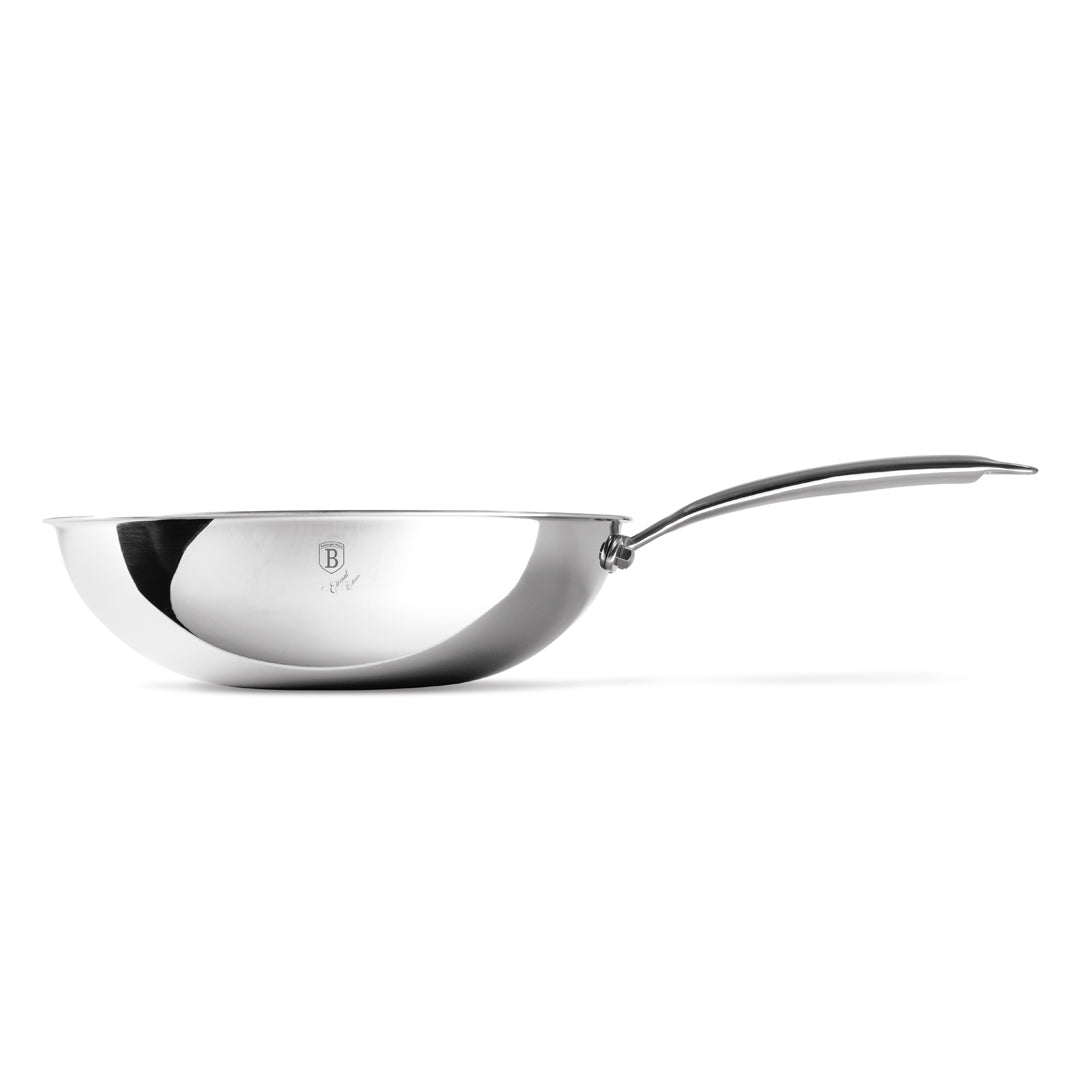 Berlinger Haus 28cm 18/10 Stainless Steel Wok - Eternal Collection