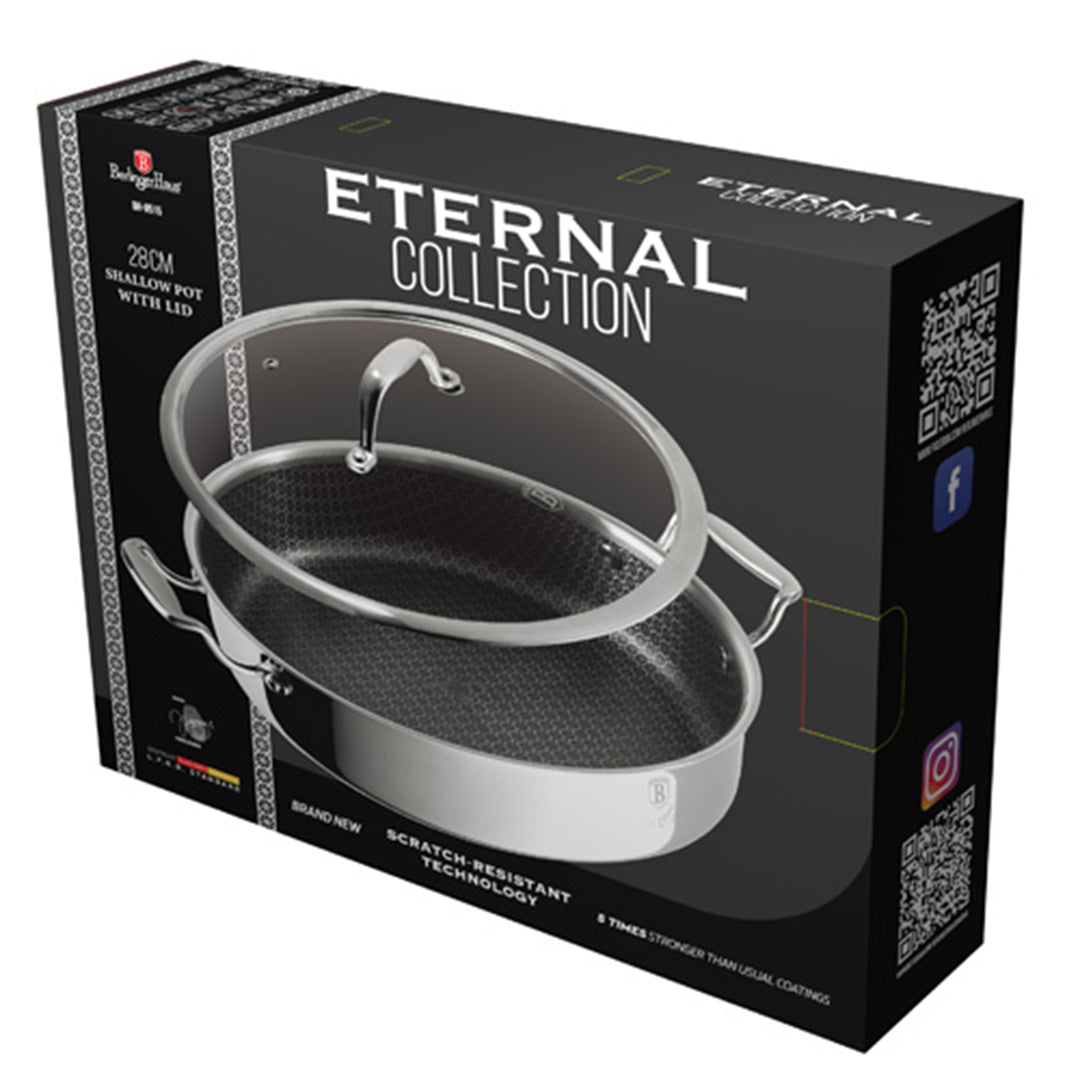 Berlinger Haus 28cm 18/10 Stainless Steel Shallow Pot - Eternal Collection