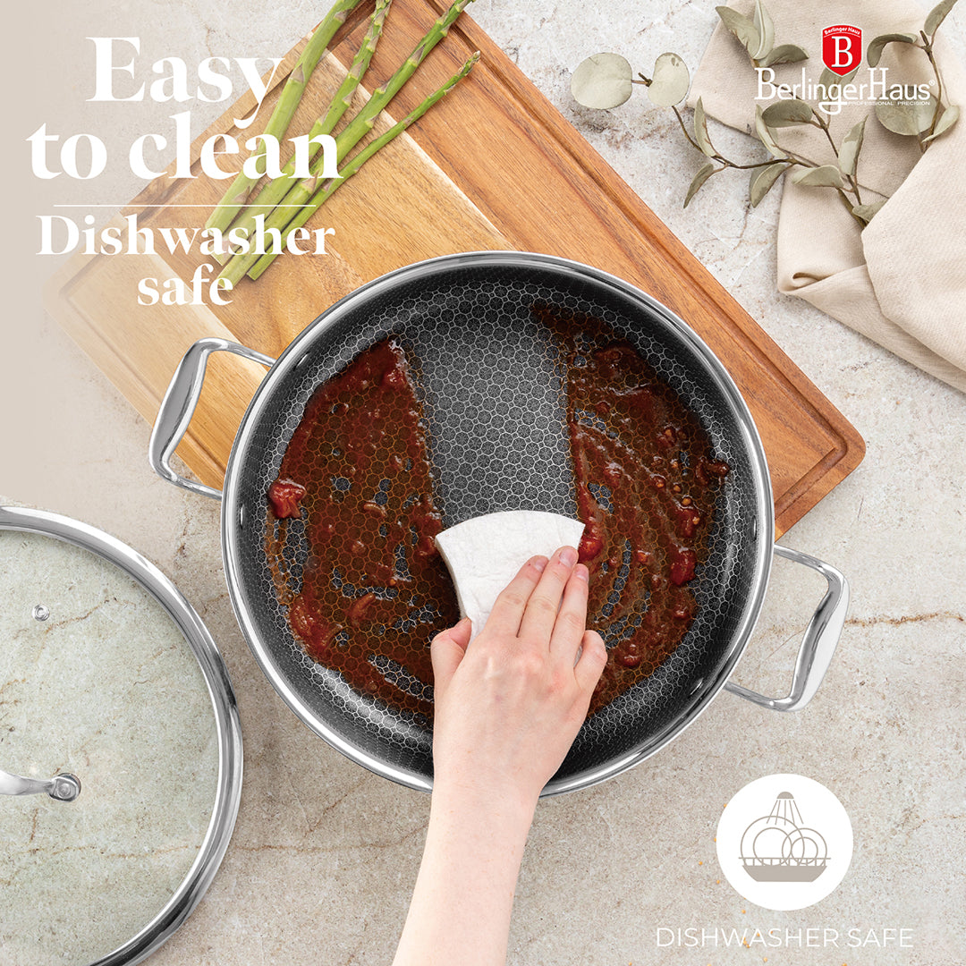 Berlinger Haus 28cm 18/10 Stainless Steel Shallow Pot - Eternal Collection
