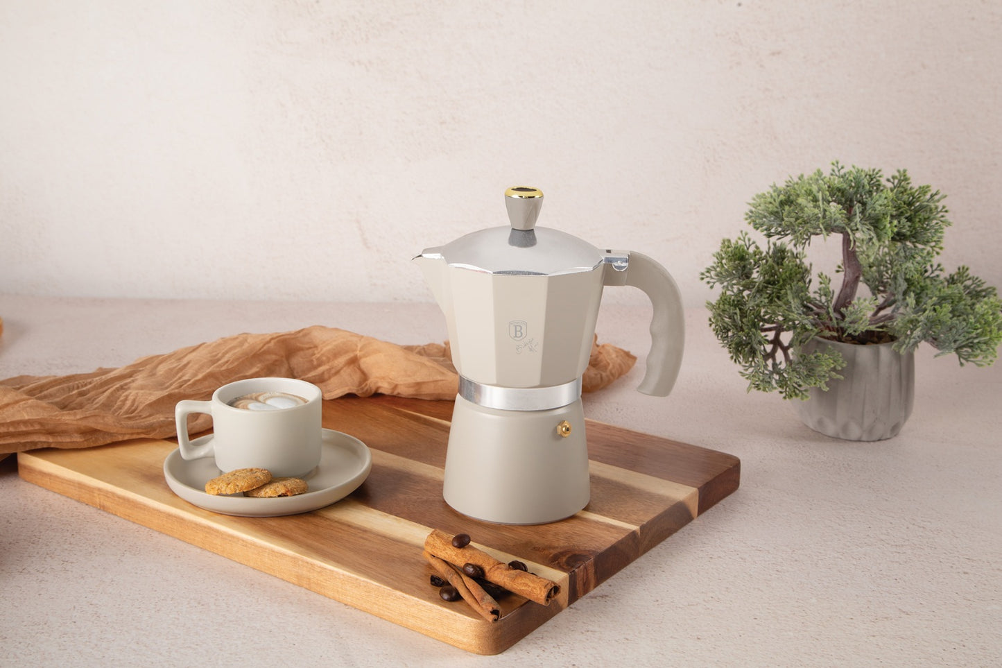 Berlinger Haus 3 Cups Espresso Coffee Maker - Sahara