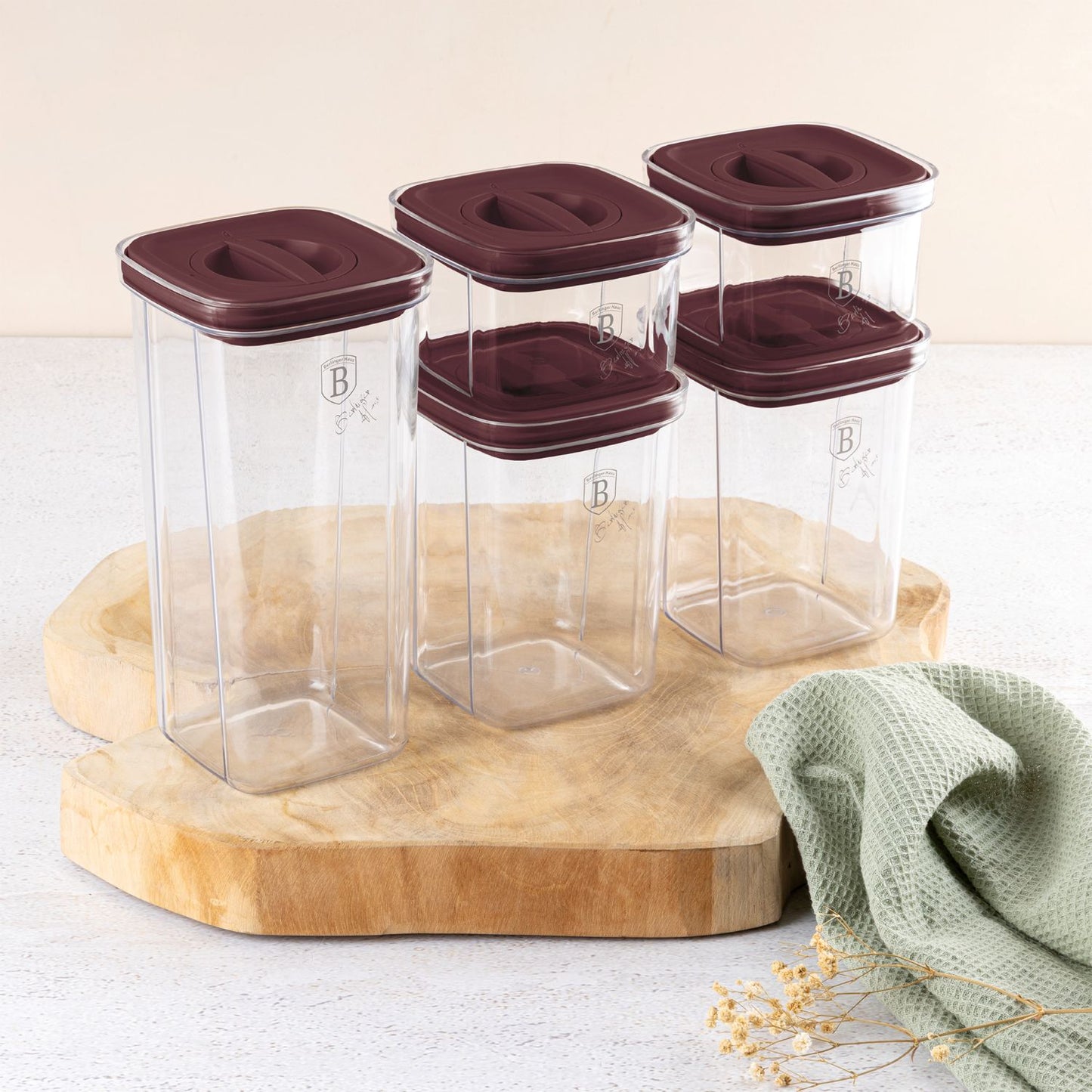 Berlinger Haus 5-Piece Air Tight Canister Set – Leonardo