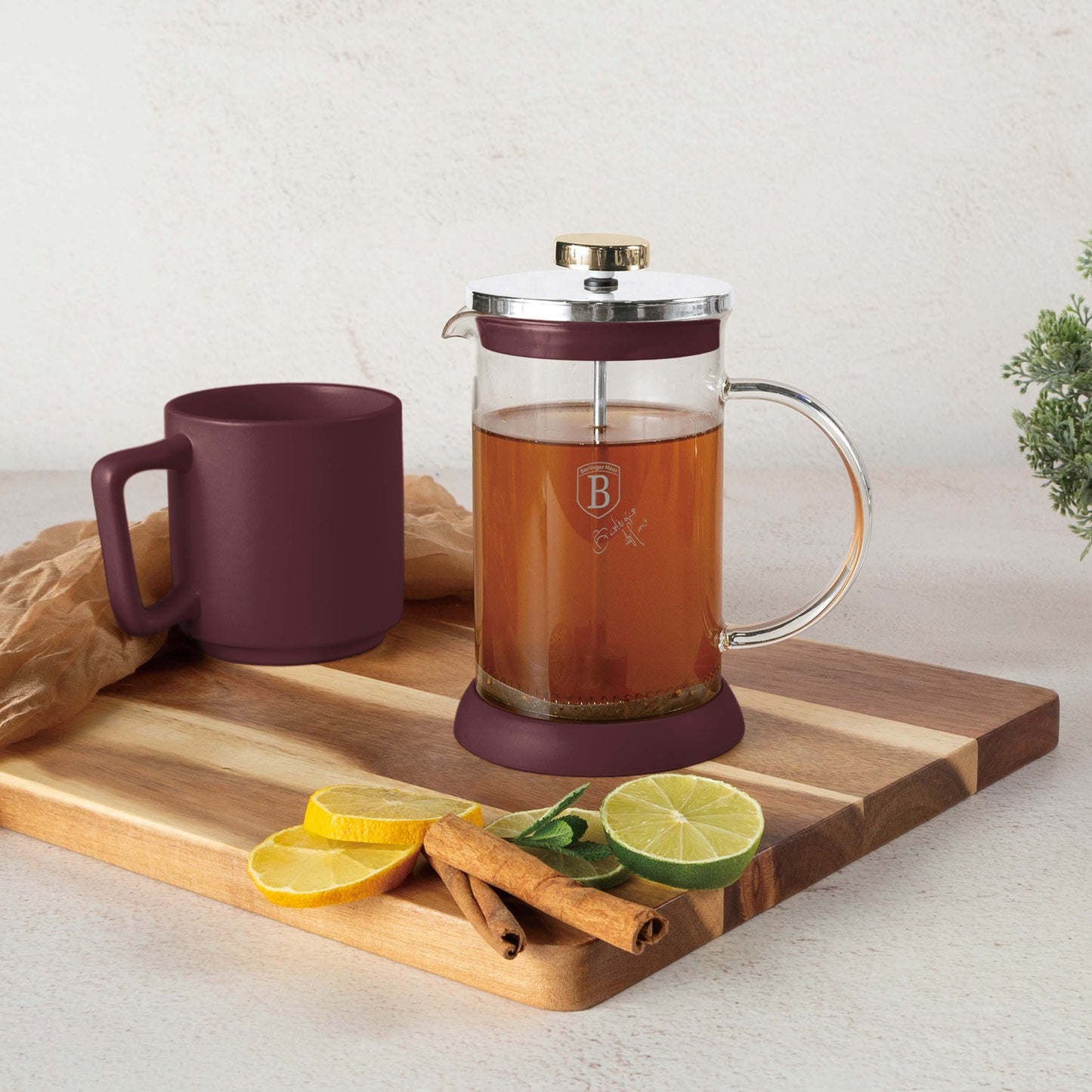 Berlinger Haus 600ml Tea Coffee Plunger - Leonardo
