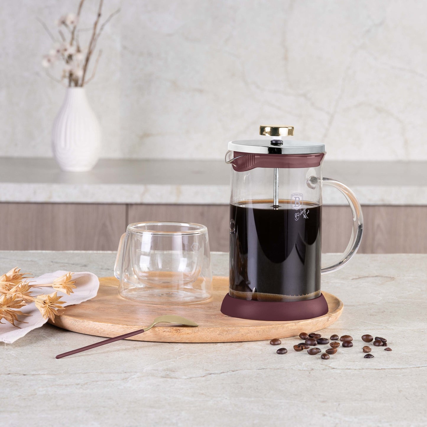 Berlinger Haus 600ml Tea Coffee Plunger - Leonardo
