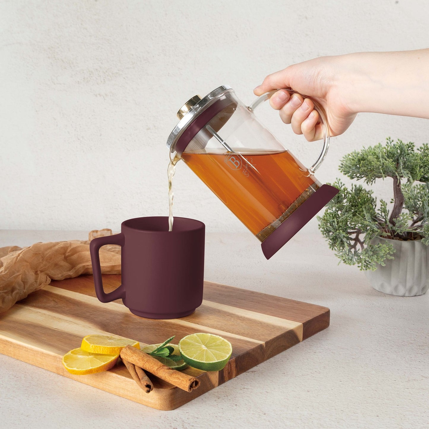 Berlinger Haus 800ml Coffee & Tea Plunger - Leonardo