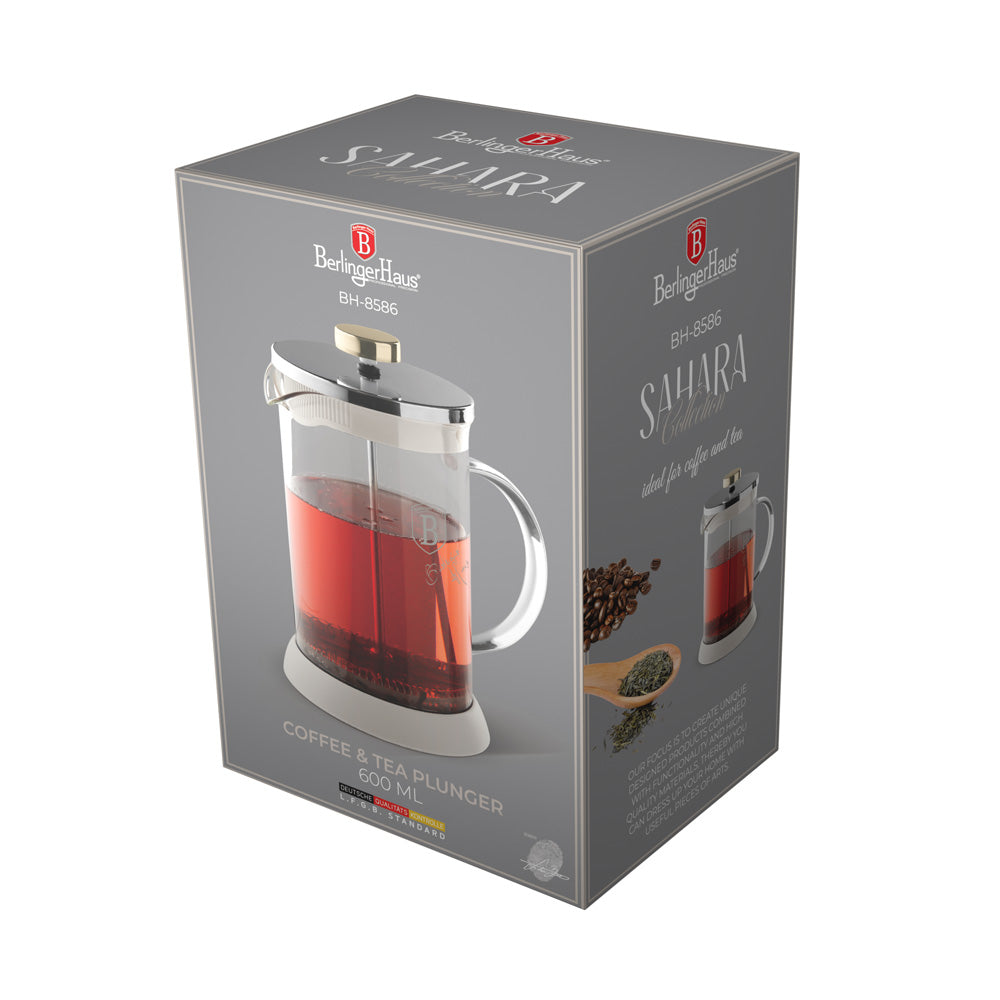 Berlinger Haus 600ml Tea Coffee Plunger - Sahara