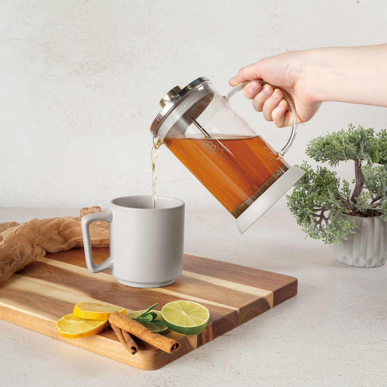 Berlinger Haus 600ml Tea Coffee Plunger - Sahara