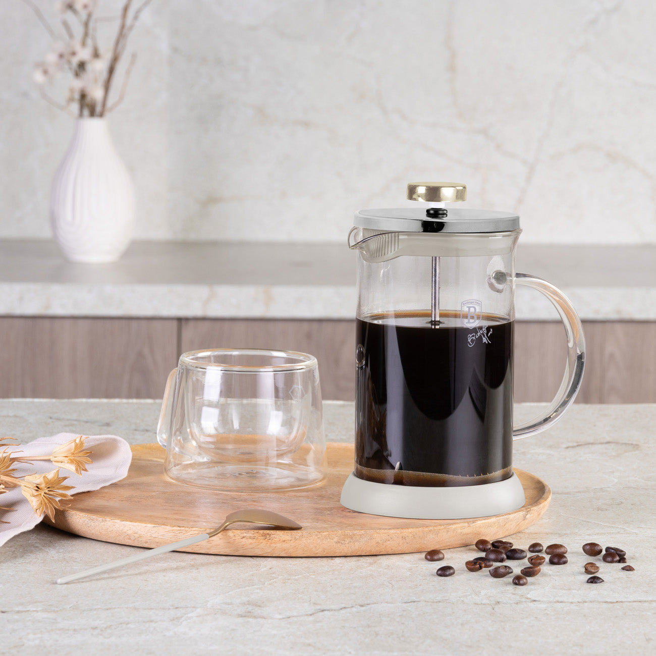 Berlinger Haus 600ml Tea Coffee Plunger - Sahara
