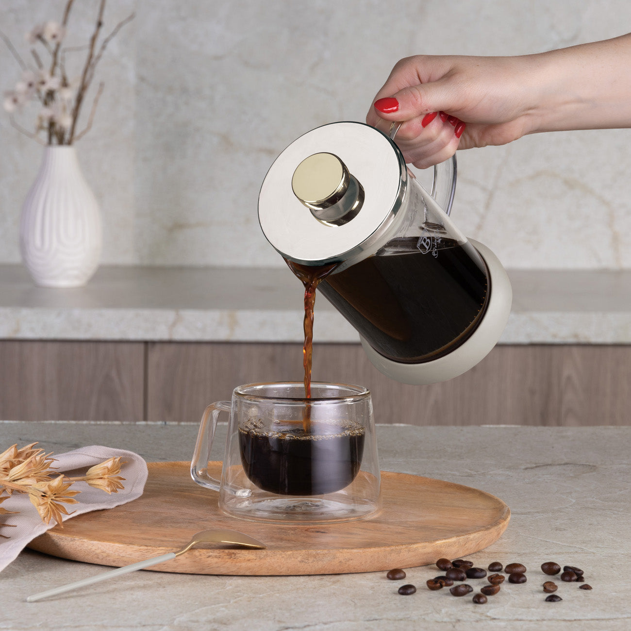 Berlinger Haus 600ml Tea Coffee Plunger - Sahara