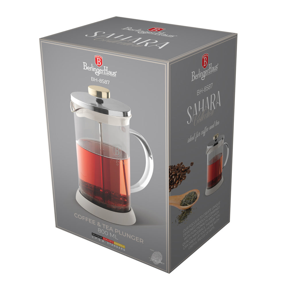 Berlinger Haus 800ml Coffee & Tea Plunger - Sahara