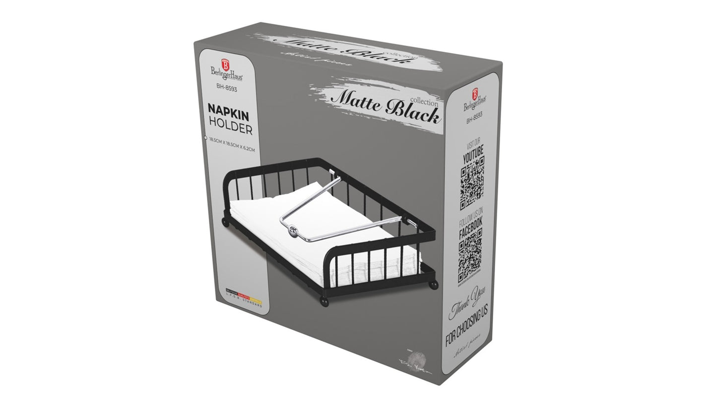 Berlinger Haus Napkin Holder – Matt Black