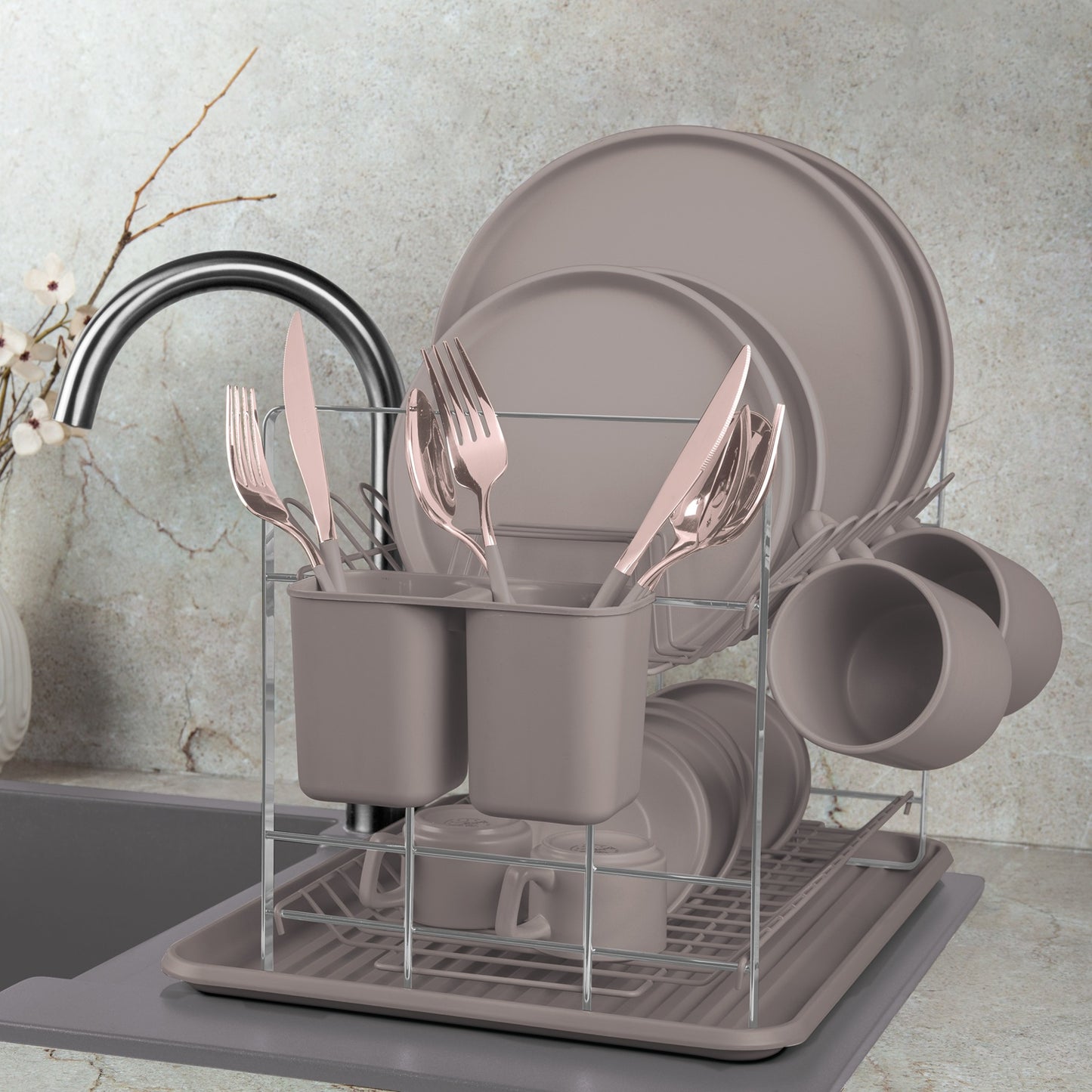 Berlinger Haus Dish Rack – Taupe