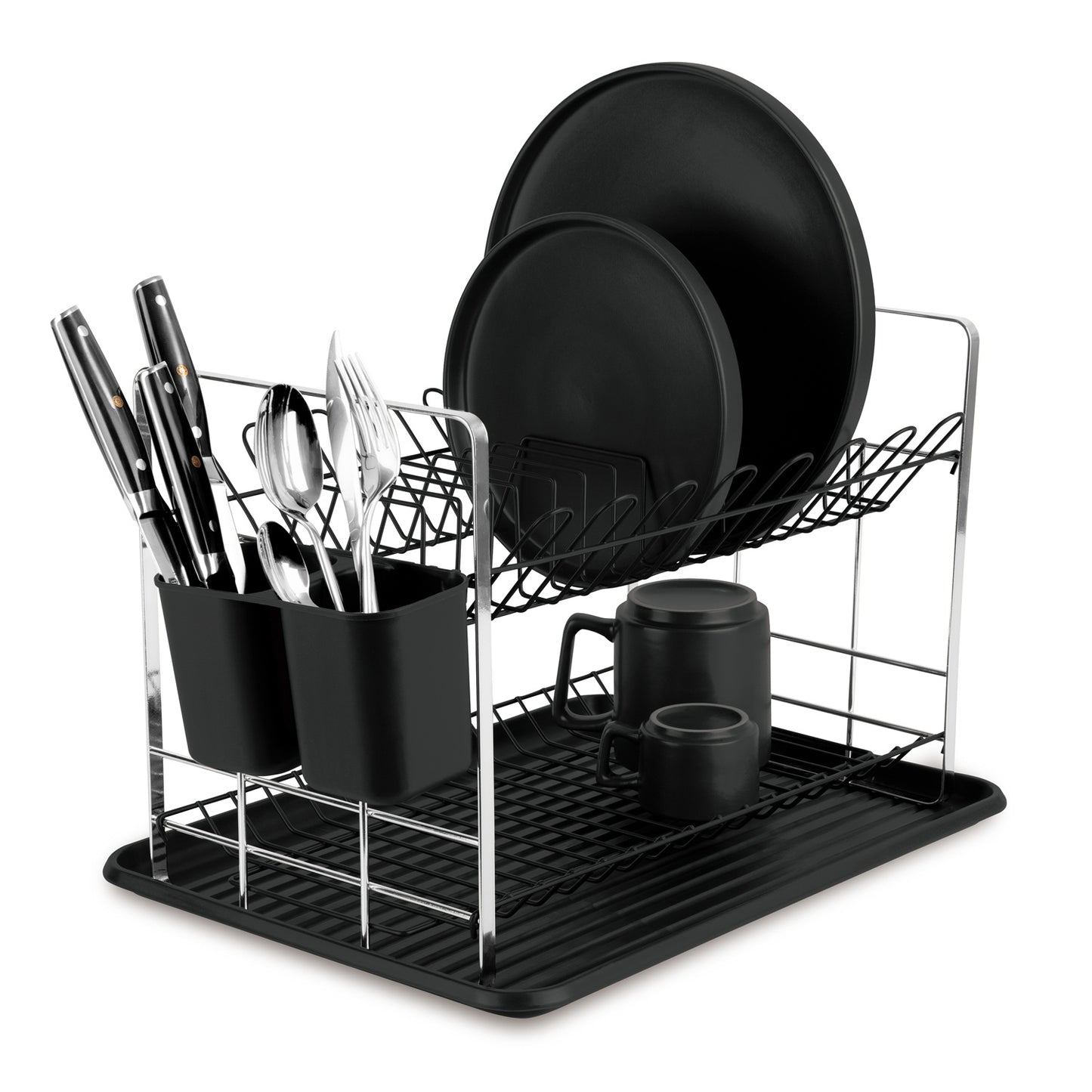 Berlinger Haus 48cm Dish Rack – Matt Black