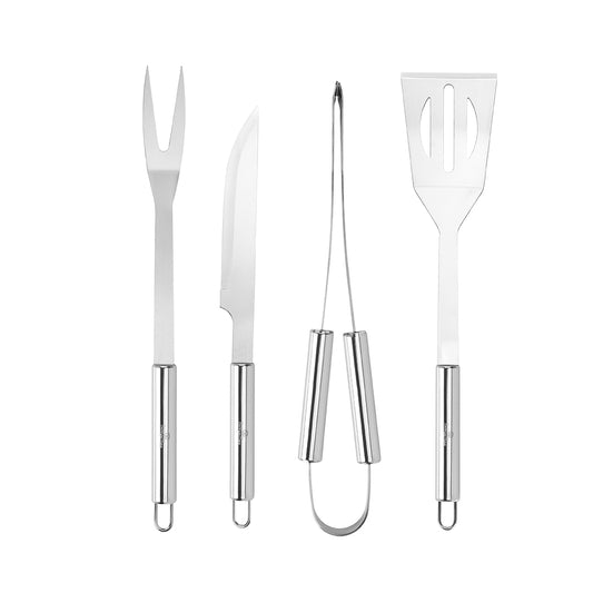Berlinger Haus 4pcs BBQ Tool Set - Stainless Steel