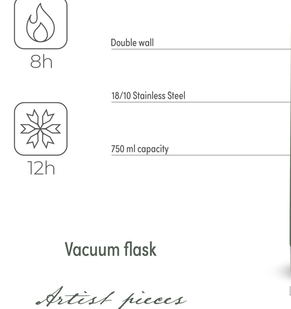 Berlinger Haus 750ml Vacuum Flask – Matte Green