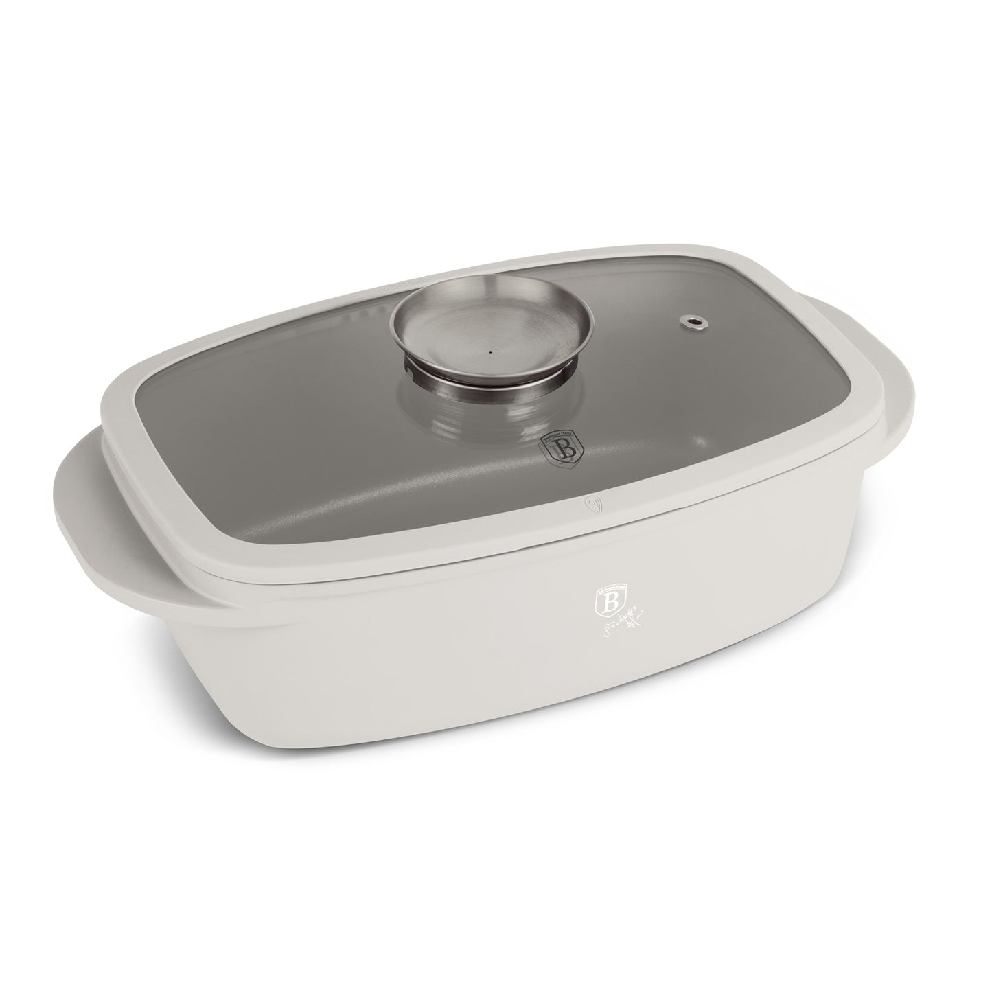Berlinger Haus 32cm Oven Safe Roaster Pan with Aroma Glass Lid - Sahara