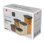 Berlinger Haus- 5+5 Piece Canister Set- Matt Green