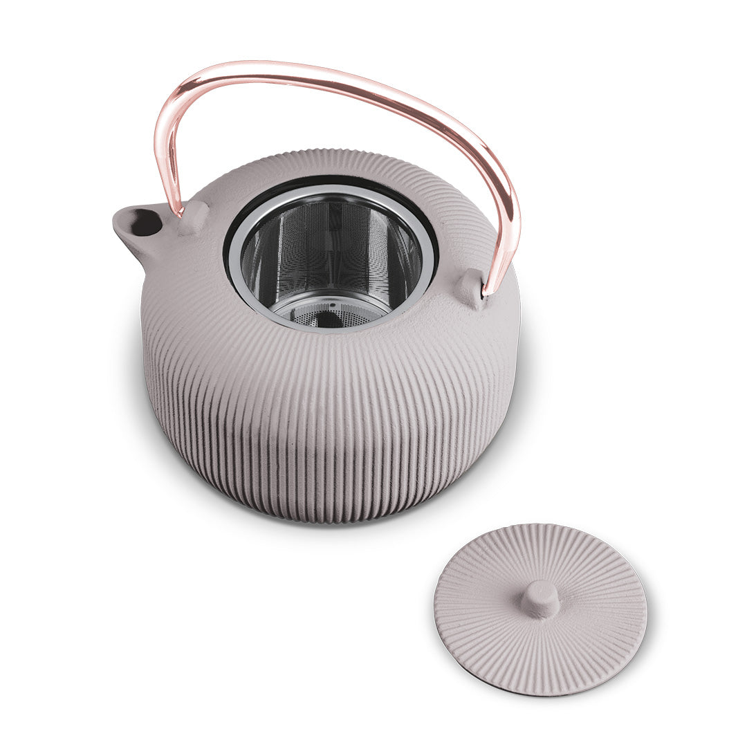 Berlinger Haus 1L Cast Iron Tea Pot Kettle – Taupe