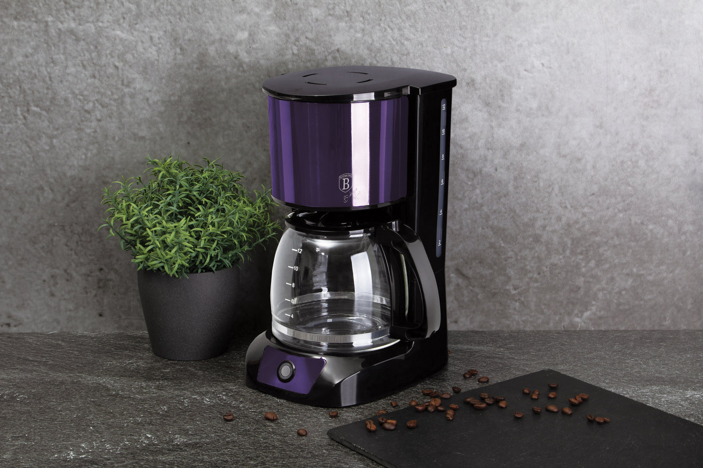 Berlinger Haus 1,5L Electric Coffee Maker - Purple Eclipse
