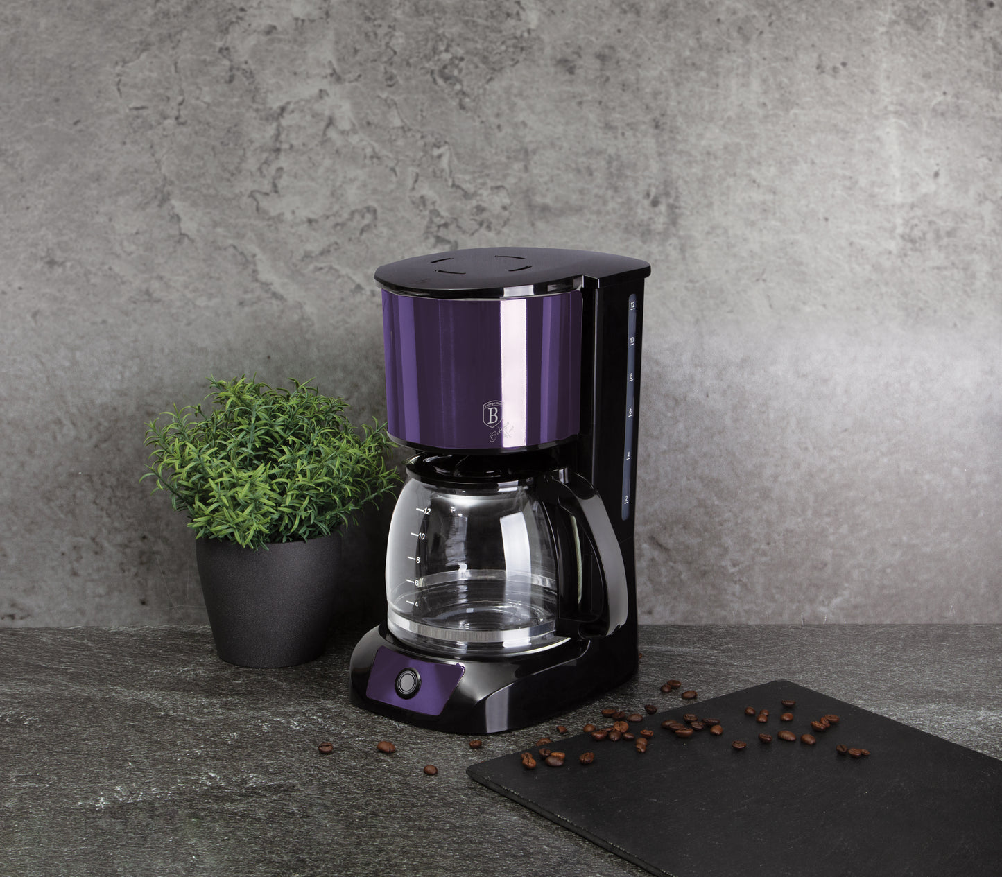 Berlinger Haus 1,5L Electric Coffee Maker - Purple Eclipse