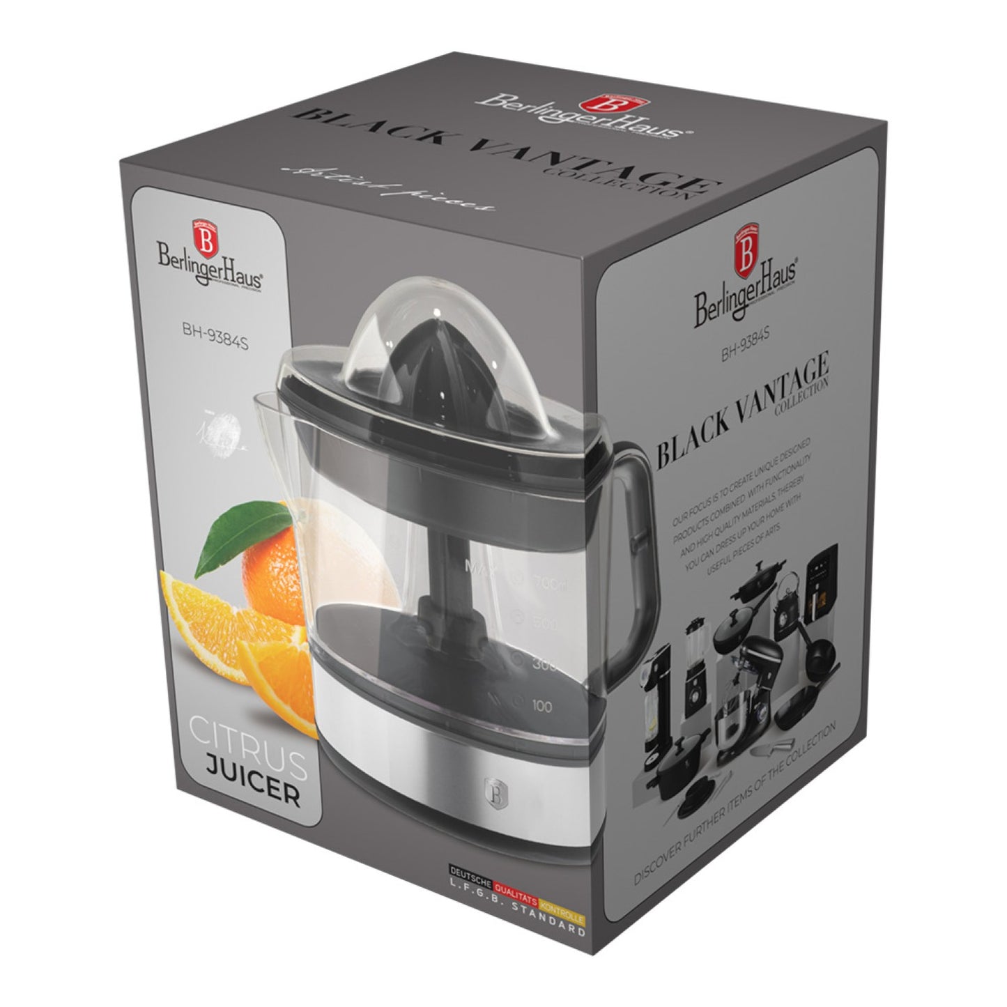 Berlinger Haus Electric Citrus Juicer 0.7L - Stainless Steel