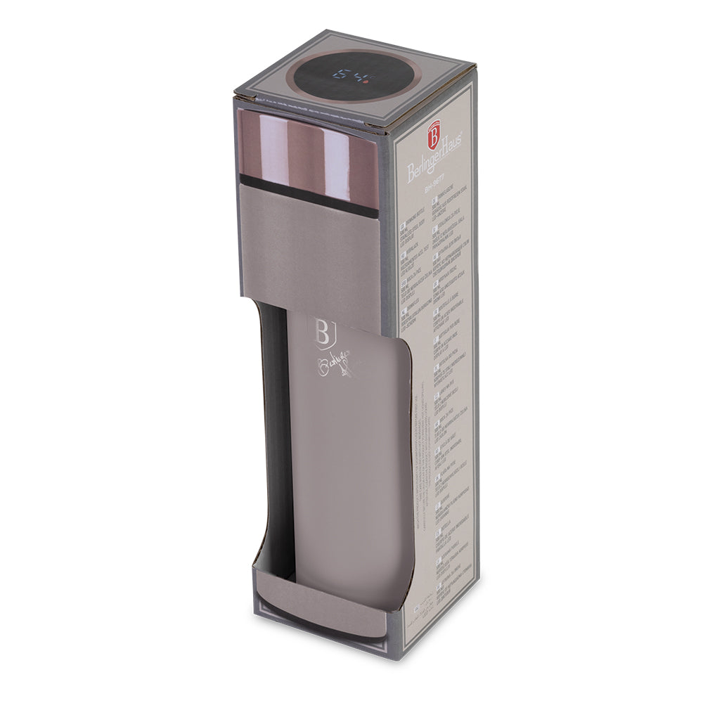 Berlinger Haus 500ml Vacuum Flask with LED Temperature Display - Taupe