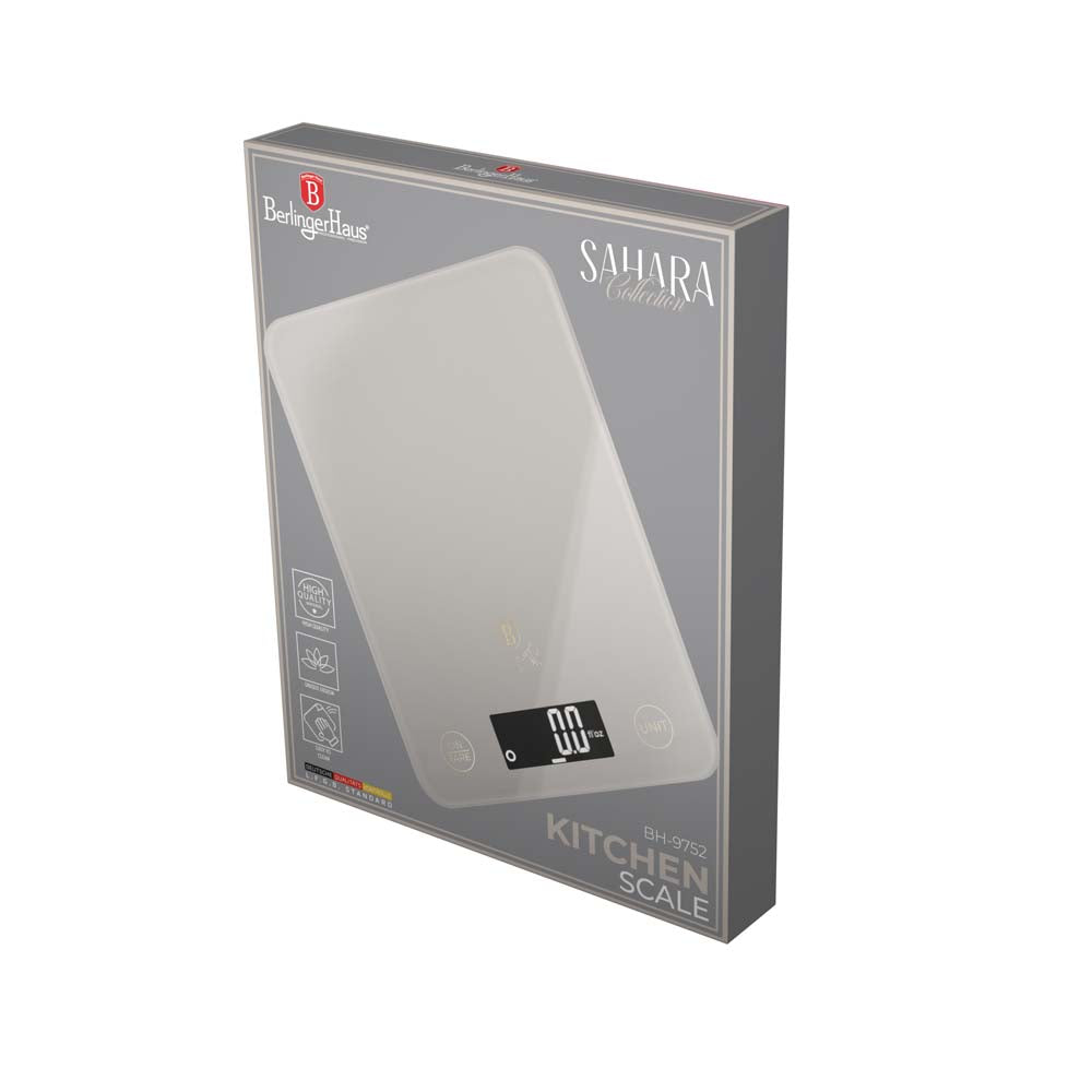 Berlinger Haus 5kg Digital Glass Kitchen Scale – Sahara