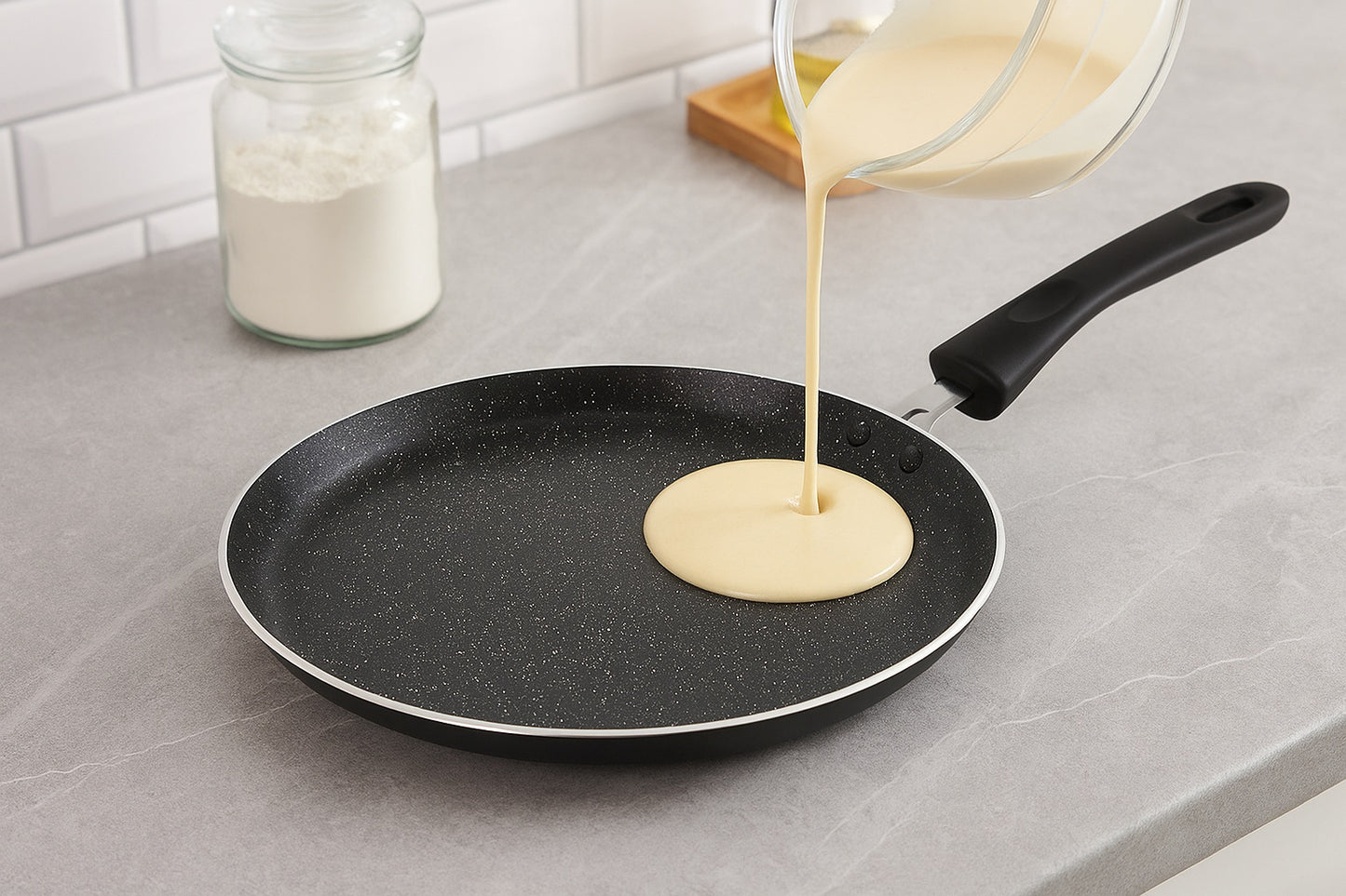 Blaumann 24cm Marble Coating Non-Stick Pancake Pan