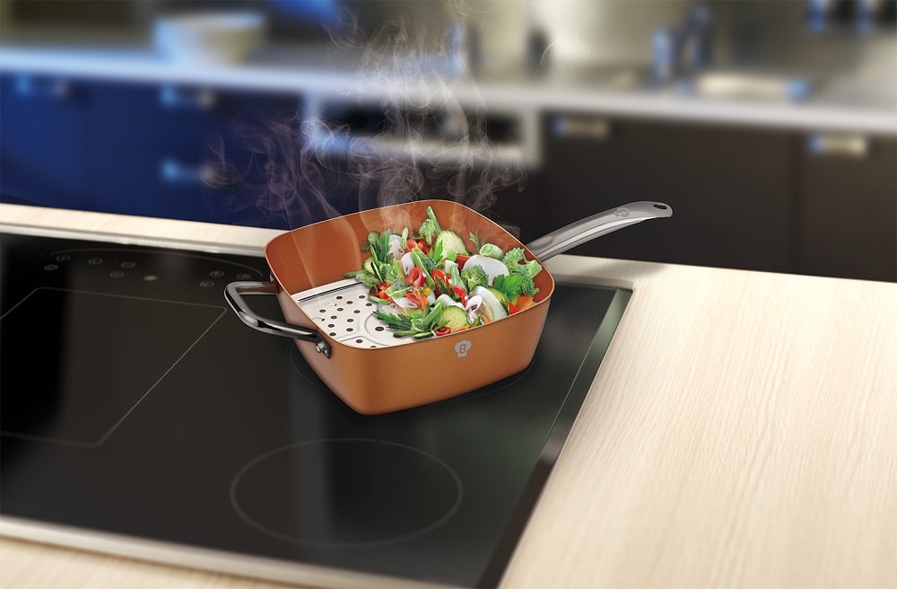 Blaumann 7-Piece Oven Safe Square Pan Set with Kitchen Utensils - Le Chef Line
