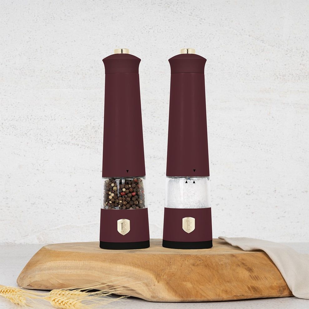Berlinger Haus 2-Piece Electric Salt & Pepper Mill Set, Leonardo