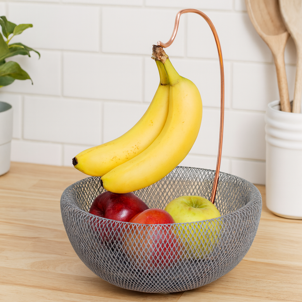Berlinger Haus 29cm Fruit Basket with Banana Holder - Moonlight