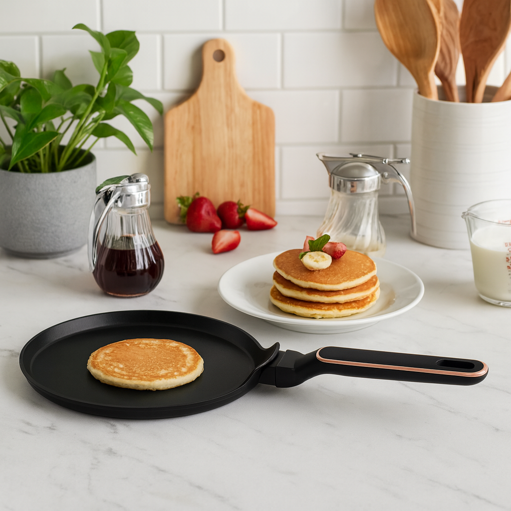 Berlinger haus 25cm Titan Pro Non-Stick Coating Pancake pan - Black Rose