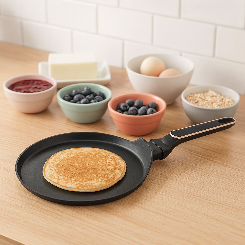 Berlinger haus 25cm Titan Pro Non-Stick Coating Pancake pan - Black Rose