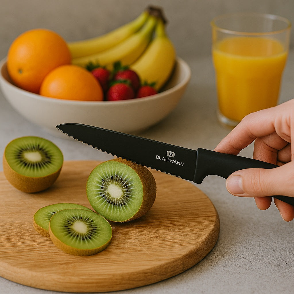 Berlinger Haus 6-Piece Stainless Steel Knife Set – Black