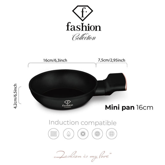 Fashion By Berlinger Haus 16cm TitanPro Non-Stick Mini Pan - Matte Black