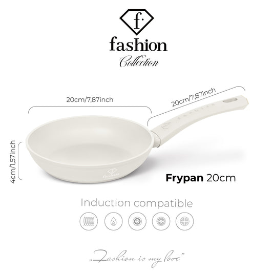 Fashion By Berlinger Haus 20cm TitanPro Non-Stick Frypan - Cream